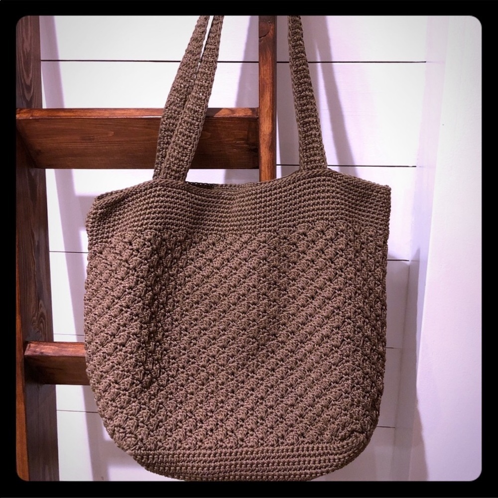 The Sak classic style purse shoulder bag Woven Tan